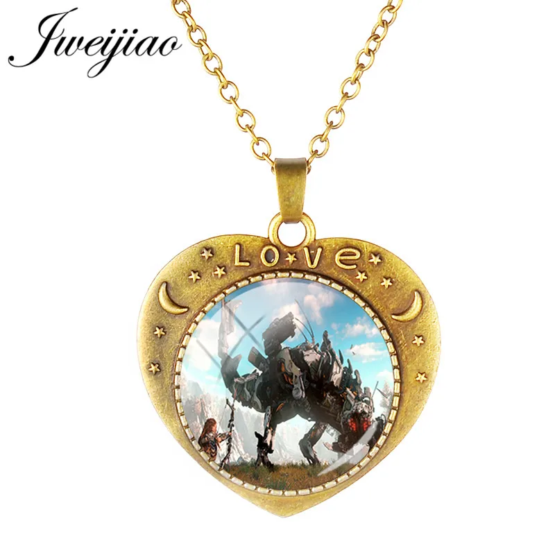 JWEIJIAO Hot Adventure Game Horizon Zero Dawn Necklace Neck Chain Vintage Metal Heart Shape Glass Cabochon Pendant HZD20
JWEIJIAO Hot Adventure Game Horizon Zero Dawn Necklace Neck Chain Vintage Metal Heart Shape Glass Cabochon Pendant HZD20