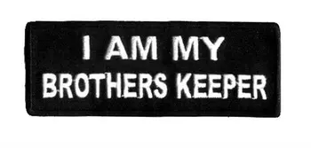 I AM MY BROTHER'S KEEPER Embroidered IRON ON/ SEW ON Biker Vest Badge Wholesale Free shipping
I AM MY BROTHER'S KEEPER Embroidered IRON ON/ SEW ON Biker Vest Badge Wholesale Free shipping