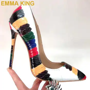 Sexy Multicolor Snakeskin Pumps Pointed Toe Women High Heels Shoes 8CM 10CM 12CM Ladies Stilettos Thin Heels Party Prom Shoes
Sexy Multicolor Snakeskin Pumps Pointed Toe Women High Heels Shoes 8CM 10CM 12CM Ladies Stilettos Thin Heels Party Prom Shoes