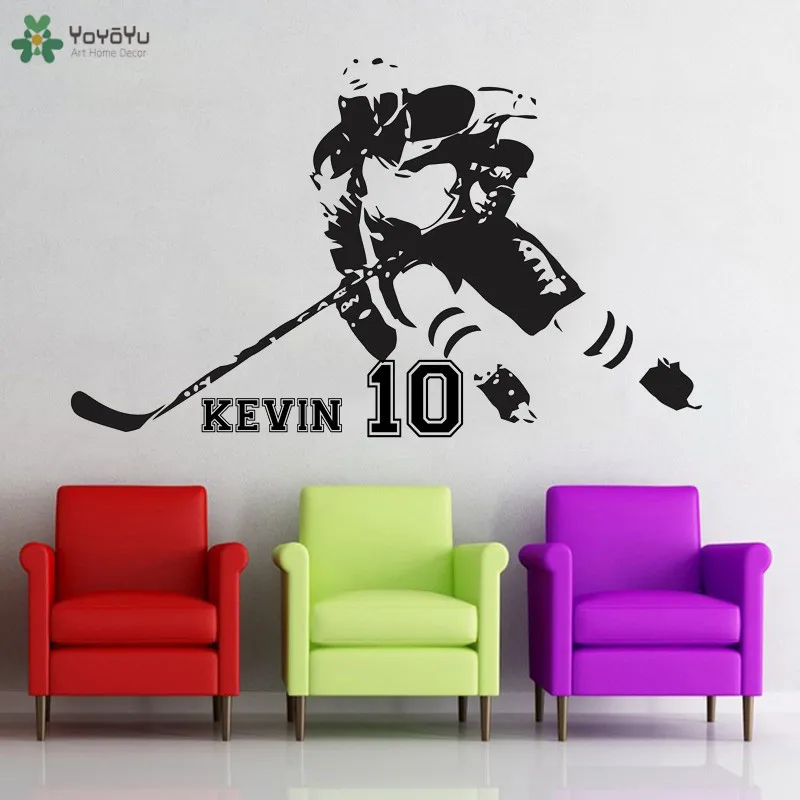 YOYOYU Wall Decal Hockey Personalised Name Wall Sticker Hockey Sport Custom Name Team Game Hockey Stick Ball Girls Boys QQ352
YOYOYU Wall Decal Hockey Personalised Name Wall Sticker Hockey Sport Custom Name Team Game Hockey Stick Ball Girls Boys QQ352