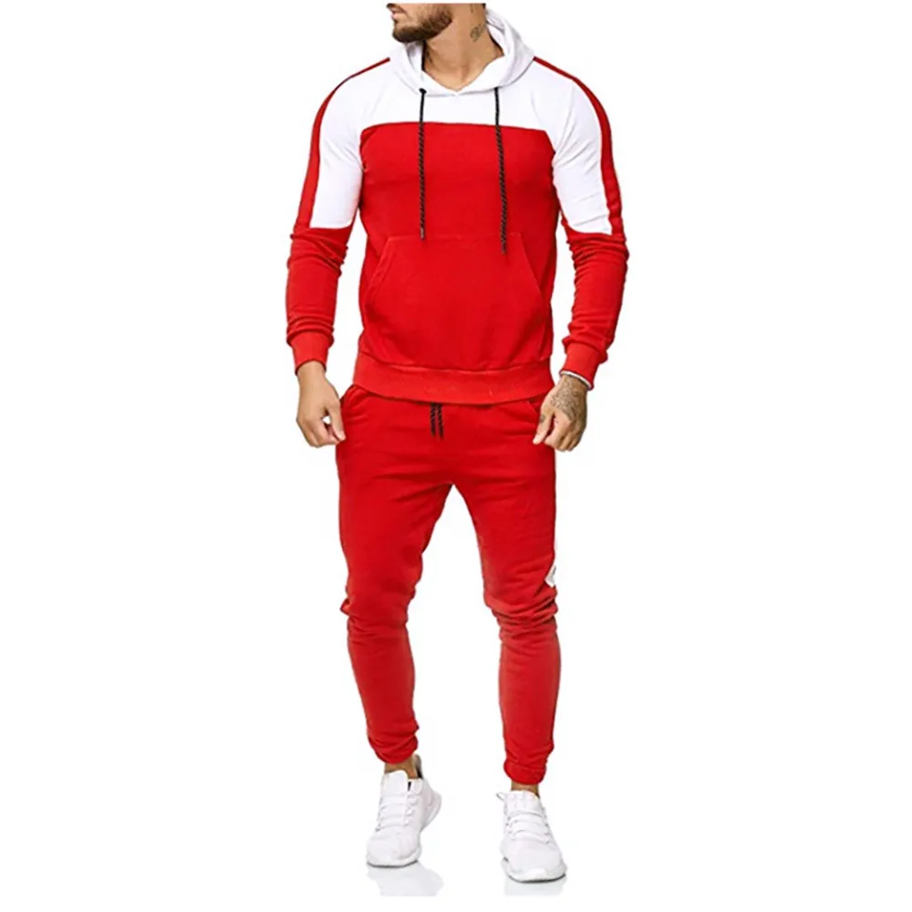 Men Sports Suit Spring Autumn Patchwork Sweatshirt Men Tops Pants Clothes Sets Male Sportswear Tracksuit Traje deportivoC2
Men Sports Suit Spring Autumn Patchwork Sweatshirt Men Tops Pants Clothes Sets Male Sportswear Tracksuit Traje deportivoC2