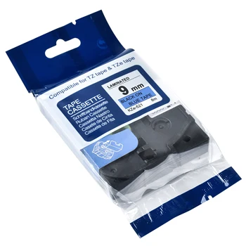 CIDY 50pks 9mm TZe laminated label tape tz521 tz 521 tze521 tze 521 black on blue for brother label printer
CIDY 50pks 9mm TZe laminated label tape tz521 tz 521 tze521 tze 521 black on blue for brother label printer
