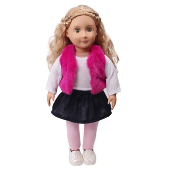 Doll clothes fur suit Wine red set pink pant toy accessories fit 18 inch Girl dollS and 43 cm baby doll c707
Doll clothes fur suit Wine red set pink pant toy accessories fit 18 inch Girl dollS and 43 cm baby doll c707
