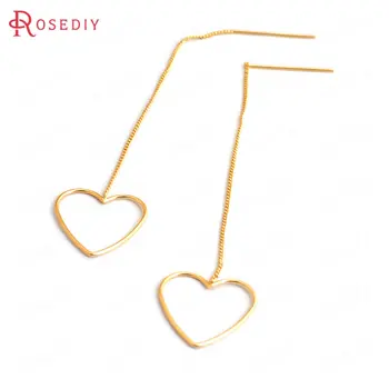 (34952)6PCS Full Length 105MM 24K Gold Color Brass Heart Shape Stud Earring Line High Quality Diy Accessories Jewelry Findings
(34952)6PCS Full Length 105MM 24K Gold Color Brass Heart Shape Stud Earring Line High Quality Diy Accessories Jewelry Findings