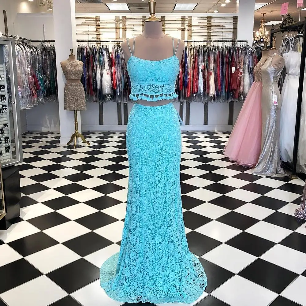 2-Piece Lace Prom Dress 2k19 Straight Spaghetti Backless vestidos de fiesta largos elegantes de gala Long Candy Color Hoco Gowns
2-Piece Lace Prom Dress 2k19 Straight Spaghetti Backless vestidos de fiesta largos elegantes de gala Long Candy Color Hoco Gowns