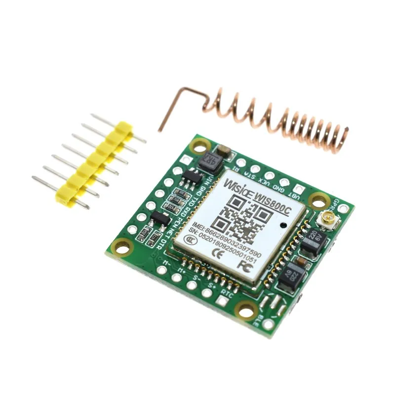 Smallest GPRS GSM Module WIS800C Micro SIM Card Core BOard Quad-band TTL Serial Port compatible SIM900A SIM800L SIM800C
Smallest GPRS GSM Module WIS800C Micro SIM Card Core BOard Quad-band TTL Serial Port compatible SIM900A SIM800L SIM800C