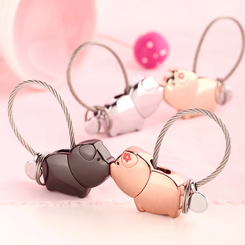 5 Colors ! Cute 3D Kiss Pig Couple Keychain For Lover Christmas Gift Women /Men Key Holder Chain Keyring Present
5 Colors ! Cute 3D Kiss Pig Couple Keychain For Lover Christmas Gift Women /Men Key Holder Chain Keyring Present