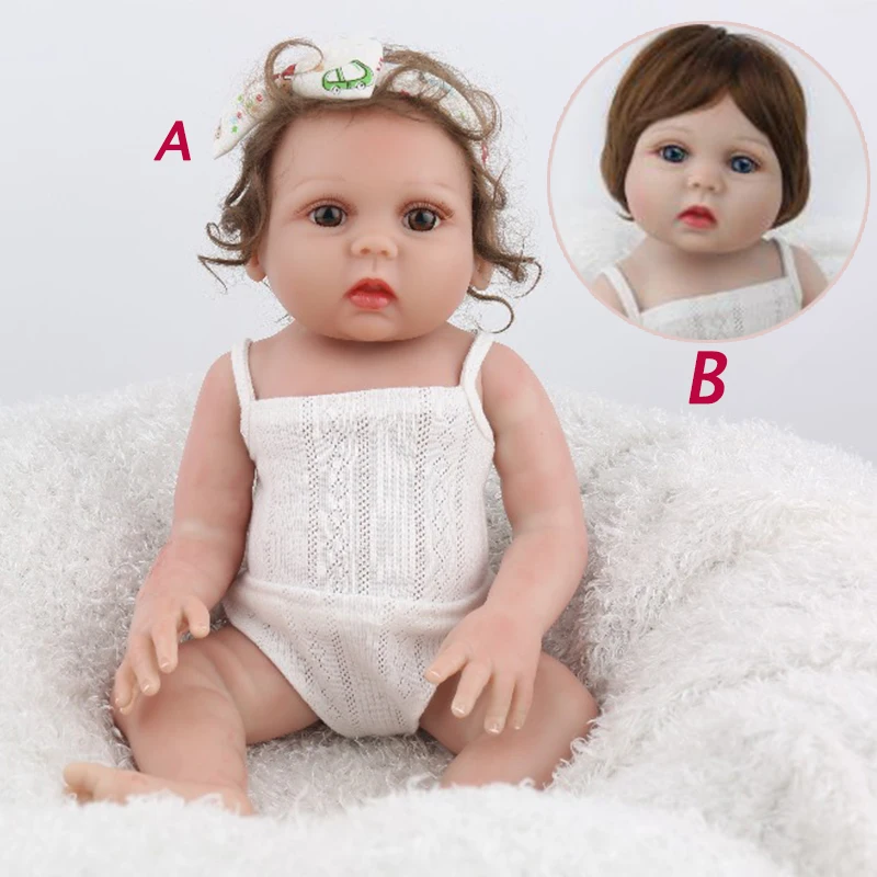 Bebes Reborn Doll 43cm curls or Straight hair Baby Girl Dolls Silicone Boneca Reborn Bonecas Kids Gifts Toys Bed Time Plamate
Bebes Reborn Doll 43cm curls or Straight hair Baby Girl Dolls Silicone Boneca Reborn Bonecas Kids Gifts Toys Bed Time Plamate