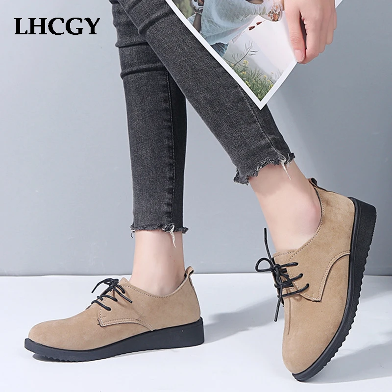 Plus Size 34-43 Women Lace Up Casual Shoes Platform Woman Flats Faux Suede Sneakers Ladies Black Flat Shoes zapatos mujer 7664 
Plus Size 34-43 Women Lace Up Casual Shoes Platform Woman Flats Faux Suede Sneakers Ladies Black Flat Shoes zapatos mujer 7664