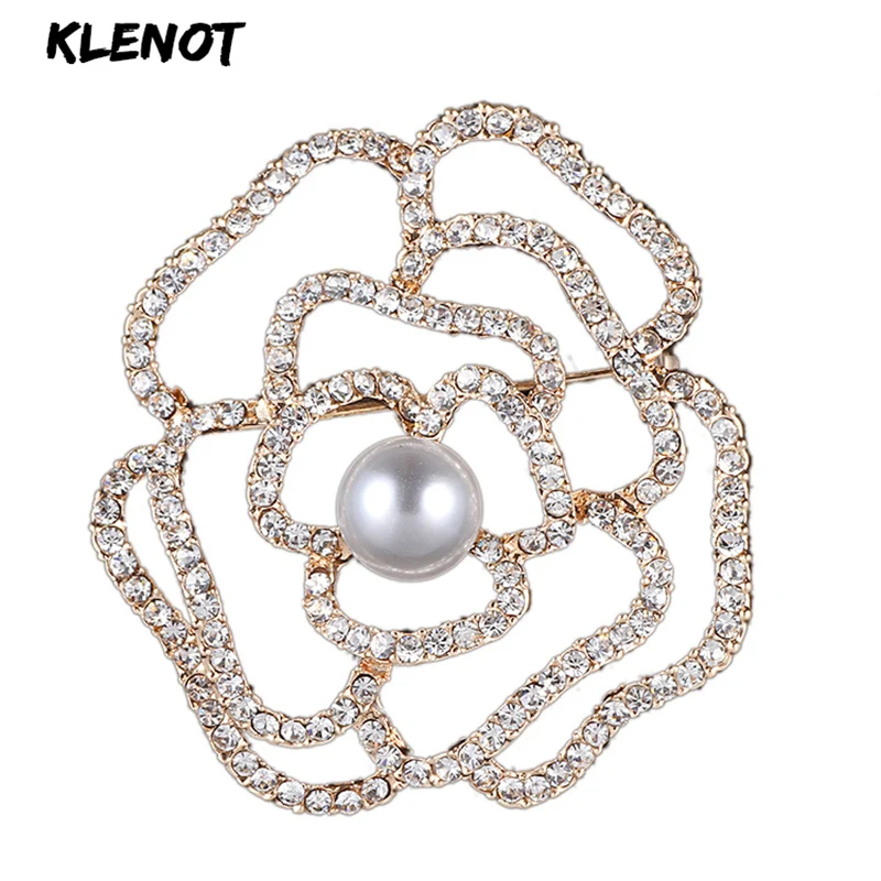 Natural Pearl Camellia Flower Brooches for Women Crystal Flower Rhinestone Floral Camellia Brooch Pins Wedding Dress Decoration
Natural Pearl Camellia Flower Brooches for Women Crystal Flower Rhinestone Floral Camellia Brooch Pins Wedding Dress Decoration