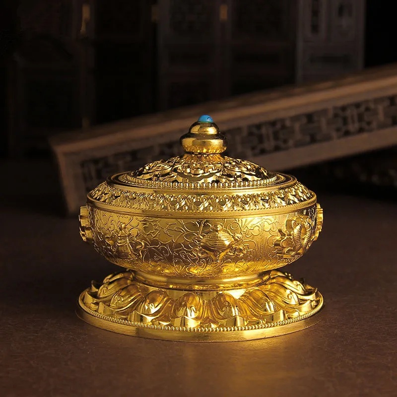 Nepal Alloy Metal Copper Incense Coil Burner Buddhism Censer Eight Auspicious Buddhism Decorate Home Tea Ceremony Articles
Nepal Alloy Metal Copper Incense Coil Burner Buddhism Censer Eight Auspicious Buddhism Decorate Home Tea Ceremony Articles