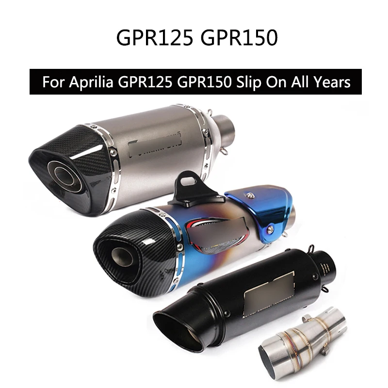For Aprilia GPR 125 150 Exhaust Pipe Motorcycle Mid Tail Pipe Slip On 51 mm Muffler Middle Link Pipe with Rear Escape Silencer
For Aprilia GPR 125 150 Exhaust Pipe Motorcycle Mid Tail Pipe Slip On 51 mm Muffler Middle Link Pipe with Rear Escape Silencer
