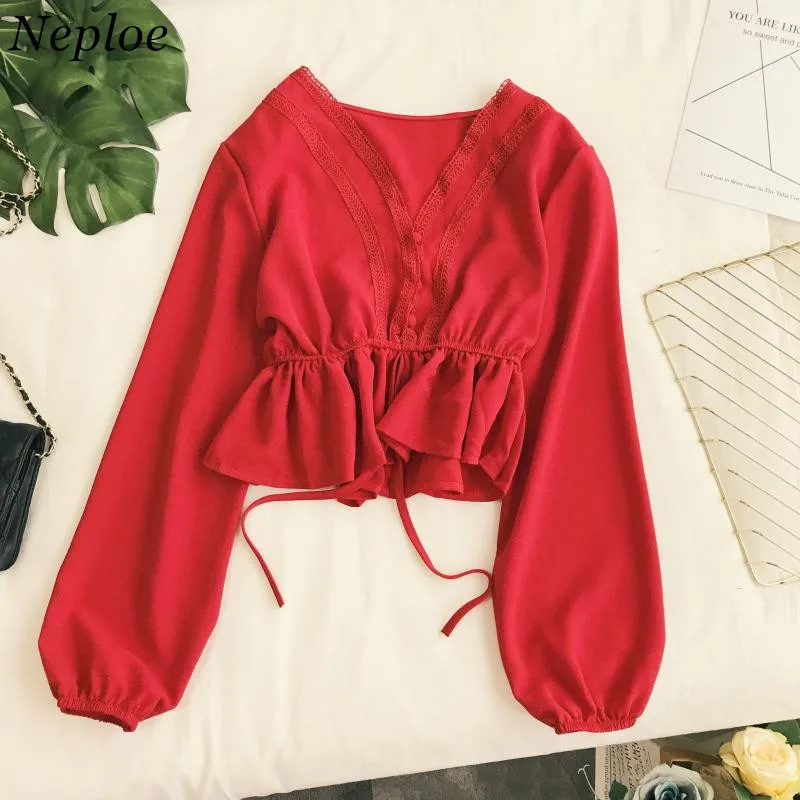 Neploe Solid Sashes Adjustable Waist Women Blouse Vintage Elegant Grace Female Top 2019 Autumn New Fashion Chic OF Shirts 68851
Neploe Solid Sashes Adjustable Waist Women Blouse Vintage Elegant Grace Female Top 2019 Autumn New Fashion Chic OF Shirts 68851