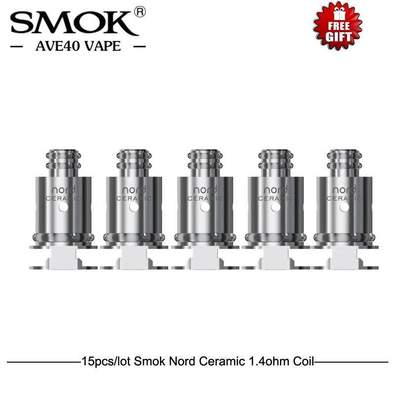 Original 15pcs/lot SMOK Nord Replacement Coil Nord Regular 1.4ohm/Mesh 0.6ohm/Ceramic 1.4ohm/ Mesh-MTL 0.8ohm For smok Nord Kit
Original 15pcs/lot SMOK Nord Replacement Coil Nord Regular 1.4ohm/Mesh 0.6ohm/Ceramic 1.4ohm/ Mesh-MTL 0.8ohm For smok Nord Kit