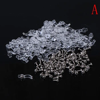 100Pcs Mounting Bracket 8/10mm Fixing Clip For 5050 5630 LED Strip Light + Screw Connectors Accessories
100Pcs Mounting Bracket 8/10mm Fixing Clip For 5050 5630 LED Strip Light + Screw Connectors Accessories