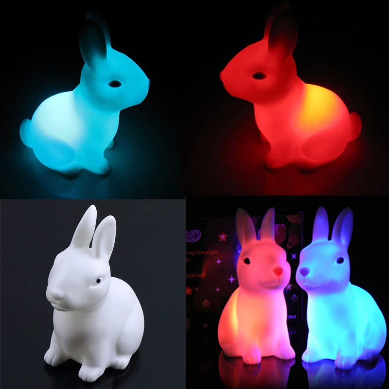 Hotsale Color Changing Rabbit Led Night Light Dimmable for Children Baby Kids Gift Animal Cartoon Decorative Lamp
Hotsale Color Changing Rabbit Led Night Light Dimmable for Children Baby Kids Gift Animal Cartoon Decorative Lamp