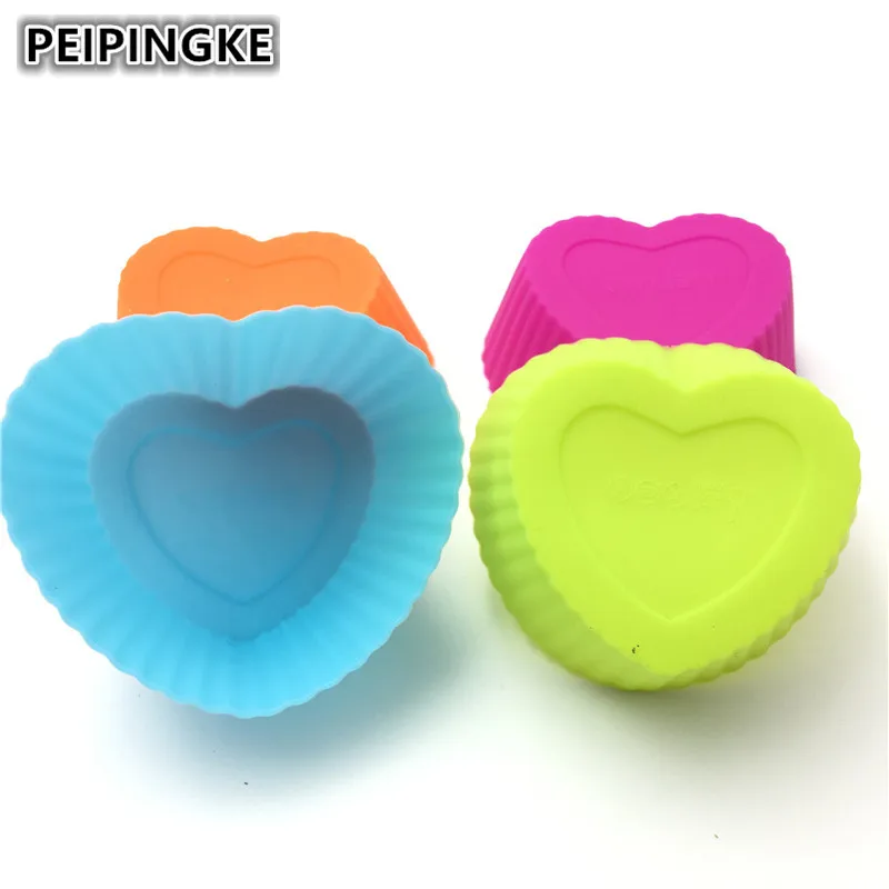 5pcs 7cm heart shaped Silicone cake mold chocolate mould DIY cupcake liners soap mold baking tools
5pcs 7cm heart shaped Silicone cake mold chocolate mould DIY cupcake liners soap mold baking tools