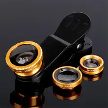 RACAHOO New Fish Eye Lenses + Wide Angle + Macro mobile Phone Lenses 3 in 1 Universal Smartphone Lens For Ip6S plus 5S 4S xiaomi