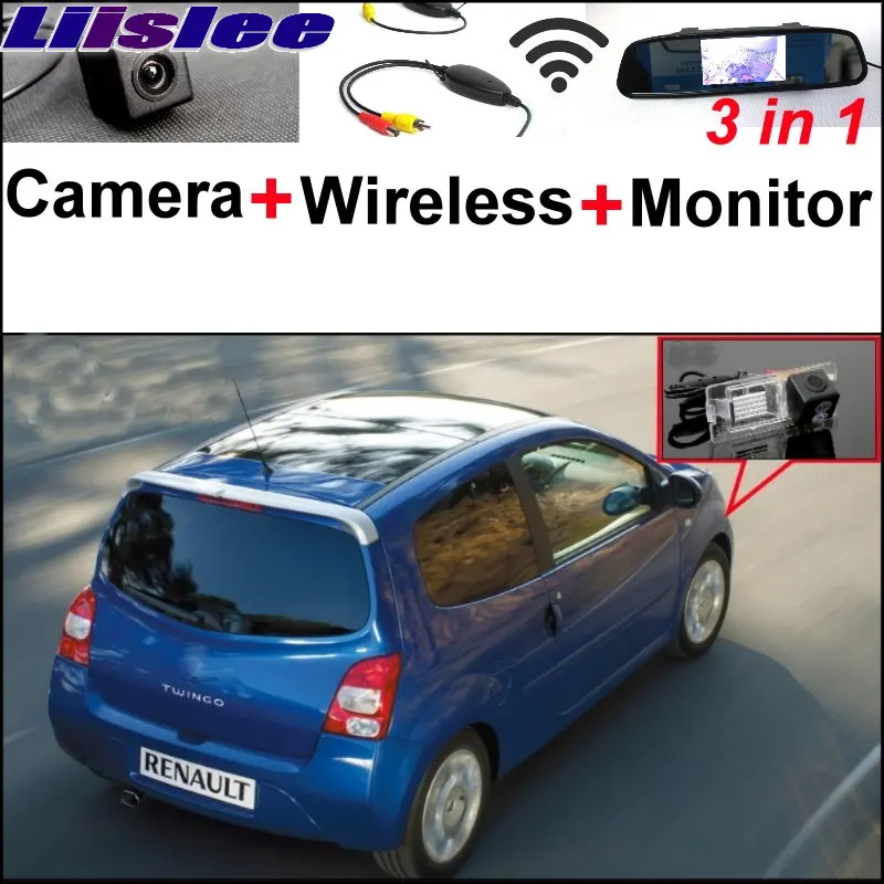 Liislee 3 in1 Special Camera + Wireless Receiver + Mirror Monitor Easy Back Up Parking System For Renault Twingo 2 II 2007~2014
Liislee 3 in1 Special Camera + Wireless Receiver + Mirror Monitor Easy Back Up Parking System For Renault Twingo 2 II 2007~2014