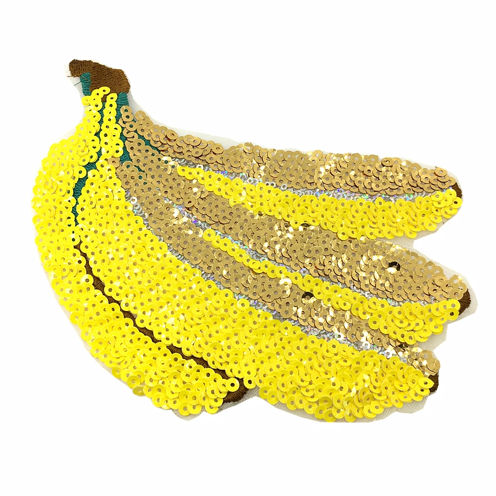 5pc Iron On Sequin Banana Patch Fruit Applique Beaded Patches For Dress Appliques Parches DIY Sewing Accessories 19x14m AC1015
5pc Iron On Sequin Banana Patch Fruit Applique Beaded Patches For Dress Appliques Parches DIY Sewing Accessories 19x14m AC1015