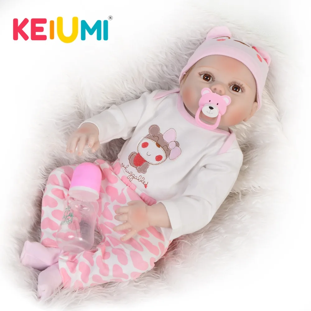 KEIUMI 23 inch Full Body Silicone Vinyl Lifelike Reborn Baby Doll Girl Realistic Reborn Dolls With Mohair For Kids Birthday Gift
KEIUMI 23 inch Full Body Silicone Vinyl Lifelike Reborn Baby Doll Girl Realistic Reborn Dolls With Mohair For Kids Birthday Gift