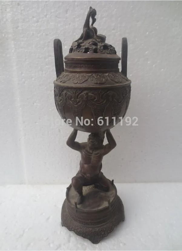 12 Inch high Asian handwork copper Big Incense burner,Antique home decorative Metal Crafts
12 Inch high Asian handwork copper Big Incense burner,Antique home decorative Metal Crafts