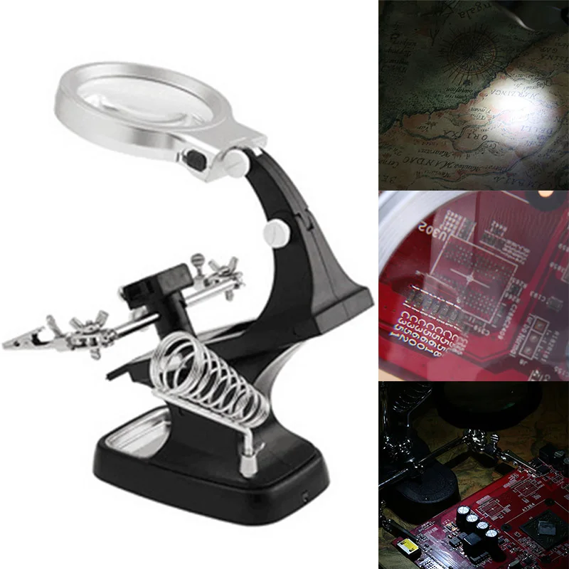 Multifunction Magnifying Glass LED Lamp with Auxiliary Clip Desktop Magnifying Glass WWO66
Multifunction Magnifying Glass LED Lamp with Auxiliary Clip Desktop Magnifying Glass WWO66
