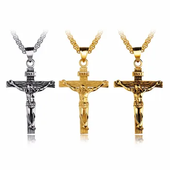 JHSL New Fashion Jewelry Men statement Necklace & Pendant Christianity Jesus Cross 316 Stainless Steel Chain High quality
JHSL New Fashion Jewelry Men statement Necklace & Pendant Christianity Jesus Cross 316 Stainless Steel Chain High quality