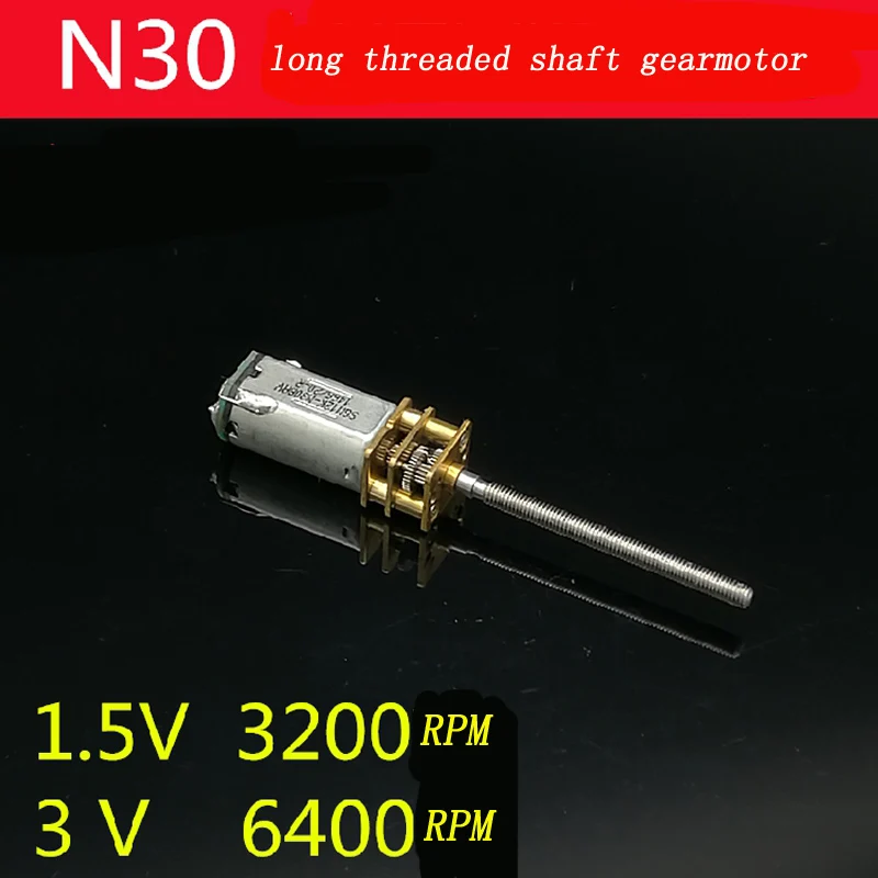 5pcs N30 Long Axis Gearmotor with Metal Gear 3V 6400RPM Gearbox Reduction Motor with Threaded Shaft for DIY RC Model Parts
5pcs N30 Long Axis Gearmotor with Metal Gear 3V 6400RPM Gearbox Reduction Motor with Threaded Shaft for DIY RC Model Parts