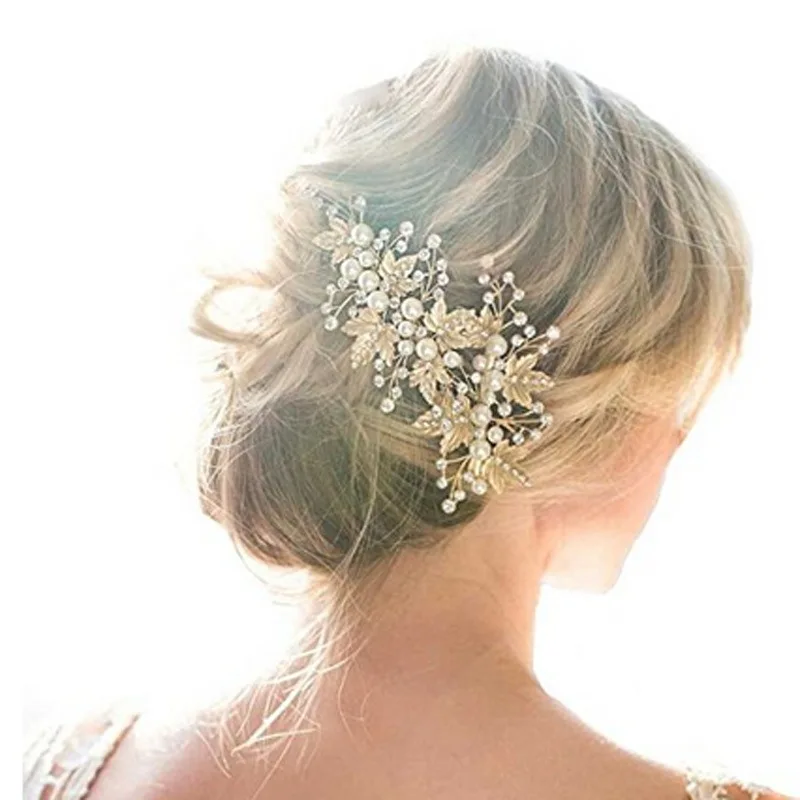 female Trendy Crystal Pearl Hair Combs Wedding Bridal Hair Jewelry Ornament Head Piece Decoration Rhinestone Bride Hair Comb
female Trendy Crystal Pearl Hair Combs Wedding Bridal Hair Jewelry Ornament Head Piece Decoration Rhinestone Bride Hair Comb