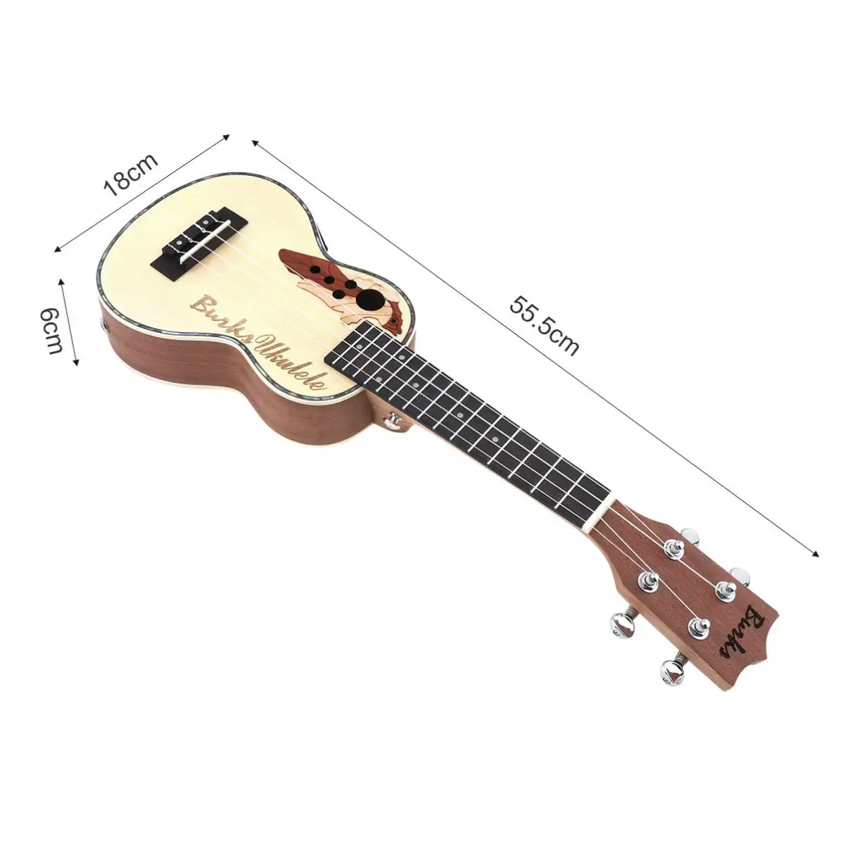 21 Inch Spruce EQ Soprano Ukelele 15 Fret Electroacoustic 4 Strings Guitar with Built-in EQ Pickup
21 Inch Spruce EQ Soprano Ukelele 15 Fret Electroacoustic 4 Strings Guitar with Built-in EQ Pickup