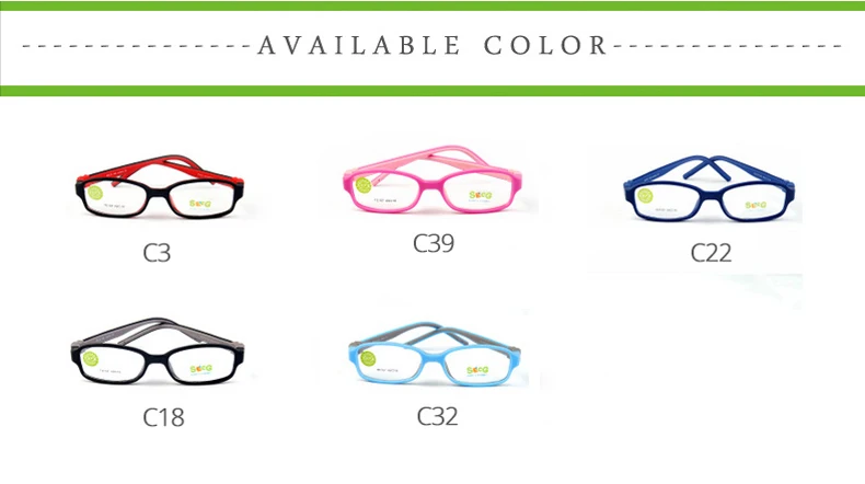 SECG Unisex Youth Full Rim Square Eyeglasses Side View