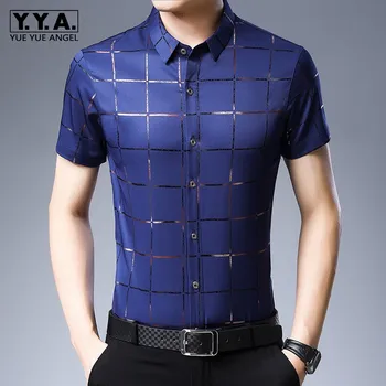 Business Casual Men Turn-down Collar Plaid Shirt Slim Summer New Short Sleeve Fashion Formal Shirt Comfortable Camisa Hombre 3XL
Business Casual Men Turn-down Collar Plaid Shirt Slim Summer New Short Sleeve Fashion Formal Shirt Comfortable Camisa Hombre 3XL