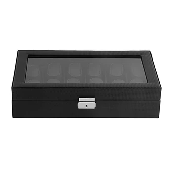 12 Slot Watch Boxes Luxury Carbon Fiber Display Design Jewelry Display Watch Box Storage Holder Large Glass Window High-class
12 Slot Watch Boxes Luxury Carbon Fiber Display Design Jewelry Display Watch Box Storage Holder Large Glass Window High-class