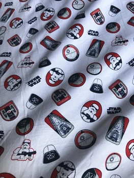 Cartoon Star War Stormtrooper Darth Vader Lycra Cotton Fabric Patchwork Sewing Baby Clothes Pajamas Handmade DIY Textile Gift
Cartoon Star War Stormtrooper Darth Vader Lycra Cotton Fabric Patchwork Sewing Baby Clothes Pajamas Handmade DIY Textile Gift