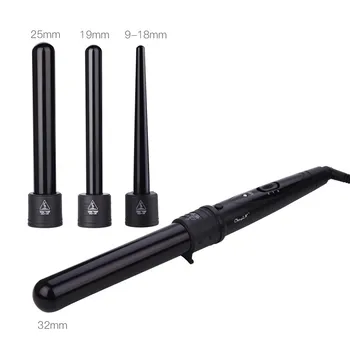 4 In 1 Hair Culer Set with Ultra-Thin Cone Curling Wand for All Hair Use Home DIY Hair Styler with Temperature Adjusted 30
4 In 1 Hair Culer Set with Ultra-Thin Cone Curling Wand for All Hair Use Home DIY Hair Styler with Temperature Adjusted 30