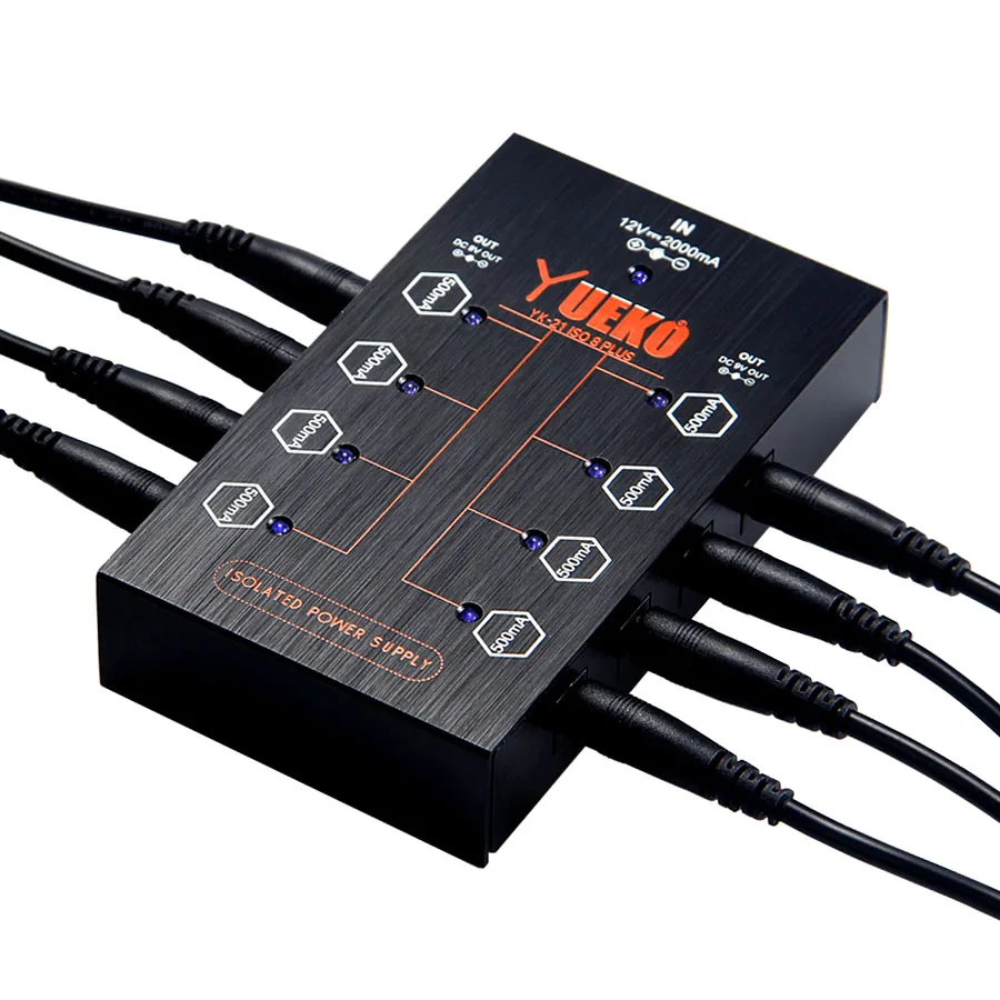 YUEKO ISO8 PLUS Output for 9V Effect Pedal power supply and noise free performance Multi-function conversion socket US/AU/UK/EU
YUEKO ISO8 PLUS Output for 9V Effect Pedal power supply and noise free performance Multi-function conversion socket US/AU/UK/EU