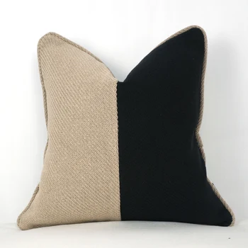 Cotton Blend Thickened Nordic Style Cushion Cover Black Beige Stitching Pillow Cover No Balling-up Without Stuffing
Cotton Blend Thickened Nordic Style Cushion Cover Black Beige Stitching Pillow Cover No Balling-up Without Stuffing