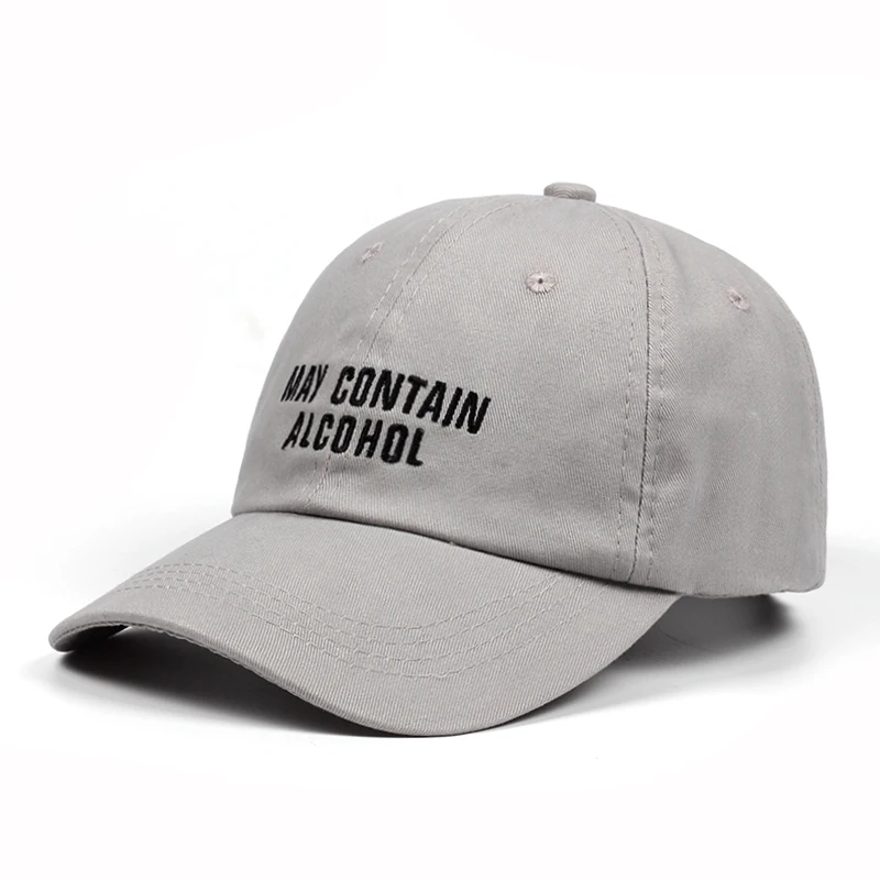 MAY CONTAIN ALCOHOL Baseball Cap Embroidery Cotton Unisex Dad Hat Buzzword Snapback Hat Brand Hats For Men Women Bone Casquette
MAY CONTAIN ALCOHOL Baseball Cap Embroidery Cotton Unisex Dad Hat Buzzword Snapback Hat Brand Hats For Men Women Bone Casquette