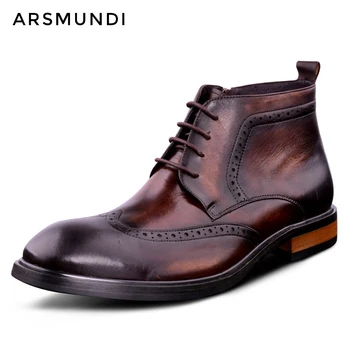 Men's Winter Boots Ankle Dress Western Wedding Oxfords Metro Round Toe Genuine Leather Chakku 2019 New Leather Booties
Men's Winter Boots Ankle Dress Western Wedding Oxfords Metro Round Toe Genuine Leather Chakku 2019 New Leather Booties