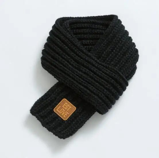 2018 Hot Fashion Lovely Autumn Winter Boys Girls Baby Kid Solid Scarf Warm Knitted Scarves 1PC Women Scarf