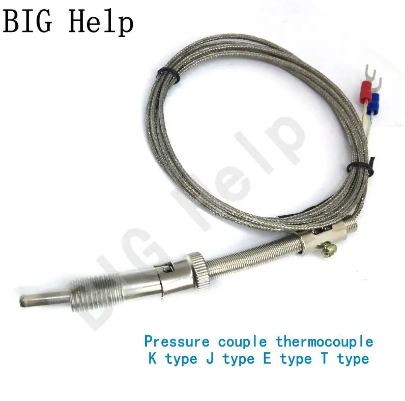 K E Shielded Wire Pressure Spring Thermocouple WRNT-01/02 Pressure Spring Couple Temperature Sensor Probe Temperature Line
K E Shielded Wire Pressure Spring Thermocouple WRNT-01/02 Pressure Spring Couple Temperature Sensor Probe Temperature Line