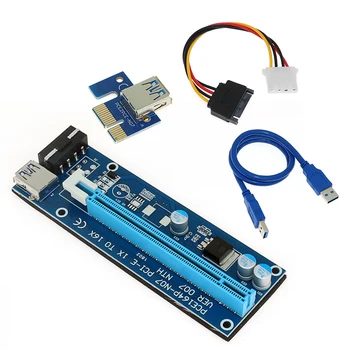 Wholesale USB 3.0 PCI-E Riser Express 1X 4x 8x 16x Extender Riser Adapter Card SATA 15pin Male to 4pin Power Cable
Wholesale USB 3.0 PCI-E Riser Express 1X 4x 8x 16x Extender Riser Adapter Card SATA 15pin Male to 4pin Power Cable