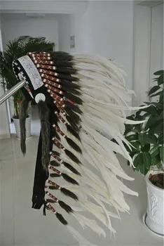 36 inches of white color feather Headdress headpiece halloween feather costume party event supply
36 inches of white color feather Headdress headpiece halloween feather costume party event supply