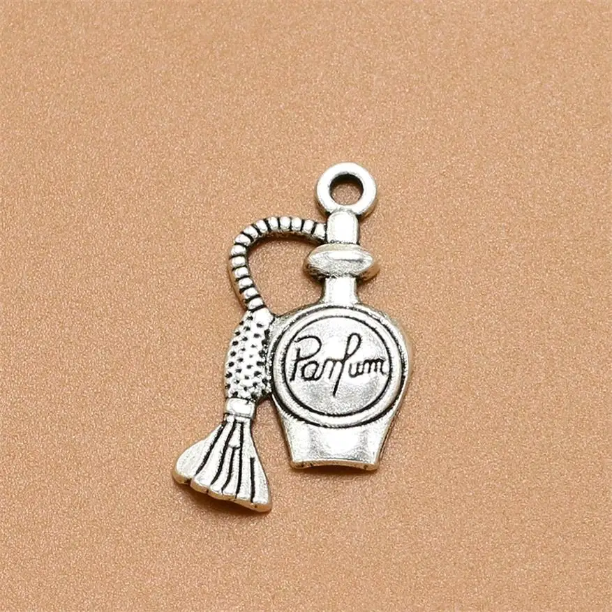 BULK 30pcs Antique Silver Plated Perfume Bottle Charms Nickle Free Alloy Pendants DIY Necklace Making 24*14mm
BULK 30pcs Antique Silver Plated Perfume Bottle Charms Nickle Free Alloy Pendants DIY Necklace Making 24*14mm