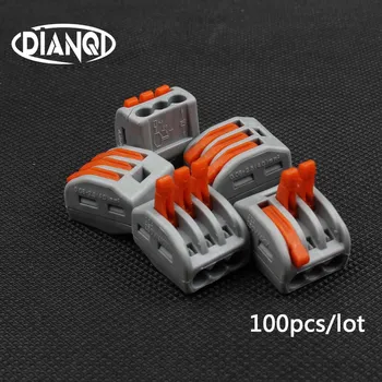 100Pcs PCT-213 PCT213 222-413 Universal Compact Wire Wiring Connector 3 pin Conductor Terminal Block Lever AWG 28-12
100Pcs PCT-213 PCT213 222-413 Universal Compact Wire Wiring Connector 3 pin Conductor Terminal Block Lever AWG 28-12