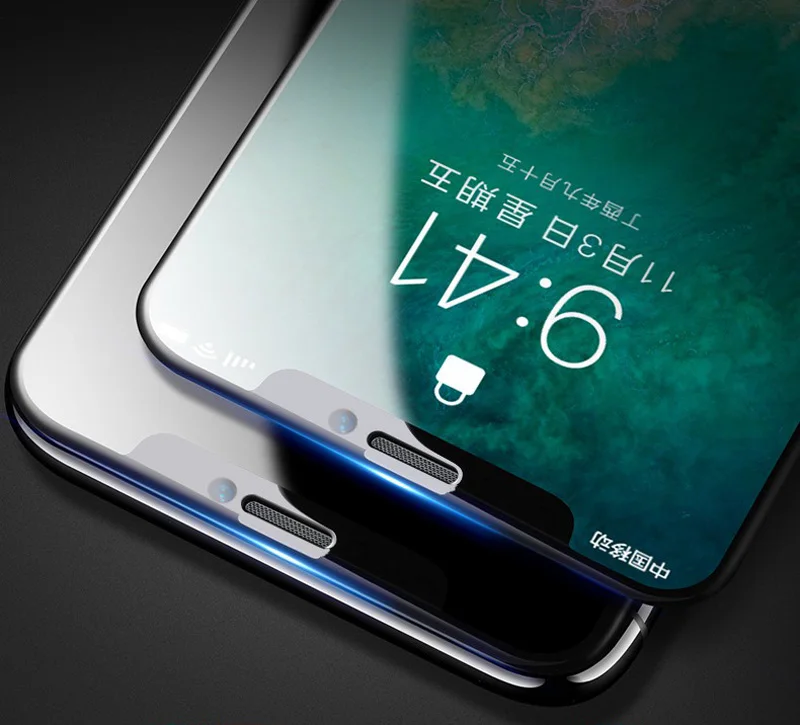 TOMKAS For iPhone X 10 Glass Tempered 5D Curved Edge Premium Full Coverage For iPhone 6 6S 7 8 Plus Protective Glass Film