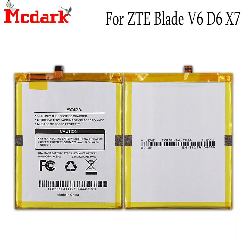 Li3822T43P3h786032 Orbic Orbic-RC-501L Battery For ZTE Blade V6 For ZTE Blade D6 For ZTE Blade X7 Batterie Accumulator 2200mAh
Li3822T43P3h786032 Orbic Orbic-RC-501L Battery For ZTE Blade V6 For ZTE Blade D6 For ZTE Blade X7 Batterie Accumulator 2200mAh
