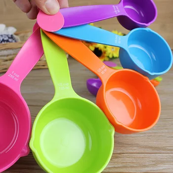 5Pc/Lot Practical Measuring Spoons Creative Cute Colorful Plastic Kitchen Cake Baking Multifunctional Measuring Tools 30-250ML
5Pc/Lot Practical Measuring Spoons Creative Cute Colorful Plastic Kitchen Cake Baking Multifunctional Measuring Tools 30-250ML