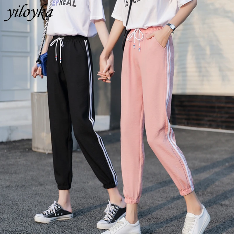Drawstring Loose Autumn Pencil Pants Women Soft Pantalon Femme Harem Pants Breathable Summer Ankle Length trousers Casual Pants
Drawstring Loose Autumn Pencil Pants Women Soft Pantalon Femme Harem Pants Breathable Summer Ankle Length trousers Casual Pants
